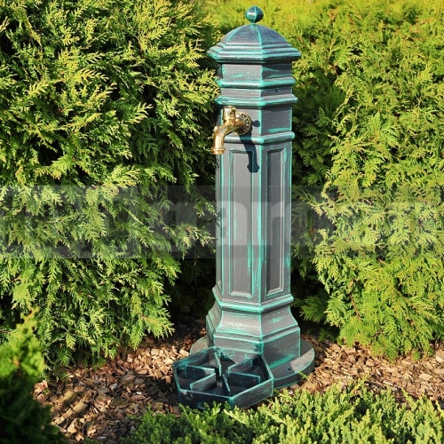 Záhradný hydrant Style antik zelená