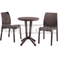 Bistro set brown