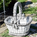 Dekorační košík z betonu gb