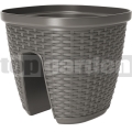 Květináč na zábradlí Casa Mesh šedý 517738