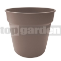 Okrúhly kvetináč Basic Costa taupe