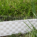 Palisáda rattan bílá 0,8 m