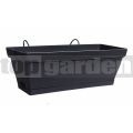 Truhlík s háčikmi Window Box antracit