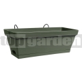 Truhlík s háčikmi Window Box khaki