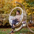 Závěsné křeslo Zosia se stojanem cappuccino
