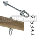 Hintacsukló D 160mm típus