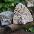 Kő süni szobor 12 cm