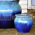 Virágcserép Artemis Marble Green Blue 29 cm