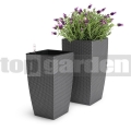 Virágcserép Casa Mesh szürke 517578