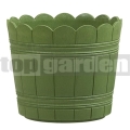 Hordó virágkaspó Country 30 cm zöld 515267