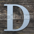 Rozsdamentes acél betű "D"