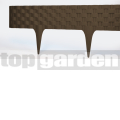 Gyepszegély rattan 0,8m barna