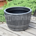 Műanyag virágcserép Blenheim 40cm ezüst 238969