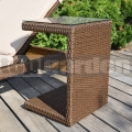 Rattan kerti asztal Liliana Brown