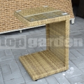 Rattan kerti asztal Liliana Natur