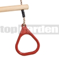 Trapézhinta gyűrűkkel piros