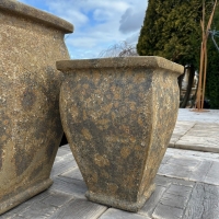 Hranaté keramické kvetináče Hranaté keramické kvetináče