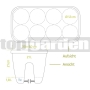 Kvetináč na zábradlie My City Garden White 515388
