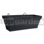Truhlík s háčikmi Window Box antracit