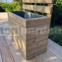 Drevený kvetináč Pinus s mriežkou XL