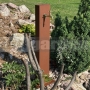 Stĺpik na vodu Corten