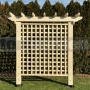 Drevená pergola Kombi XL s mriežkou