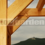 Drevená pergola rovná