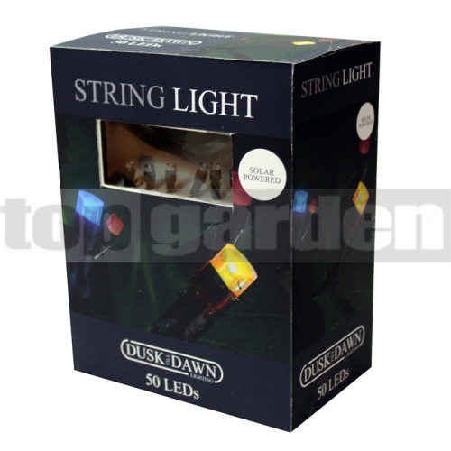 50 LED Solární řetěz multi-color SLSL4