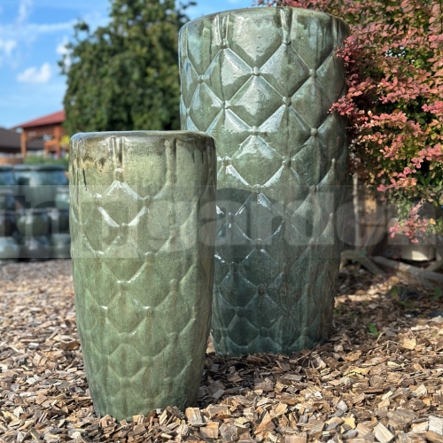Amfora Dione Moss Green 60 cm – vysoký keramický květináč Amfora Dione Moss Green 60 cm – vysoký keramický květináč