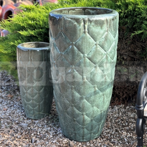 Amfora Dione Moss Green 87 cm – vysoký keramický květináč Amfora Dione Moss Green 87 cm – vysoký keramický květináč