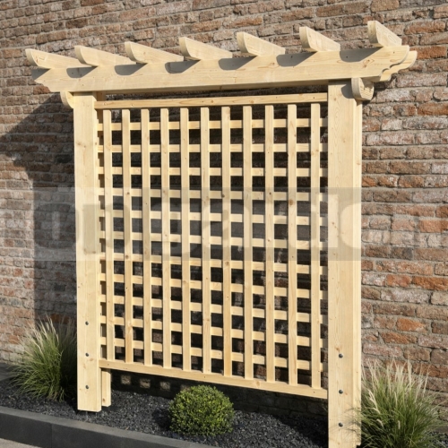 Drevená pergola Kombi XL s mriežkou