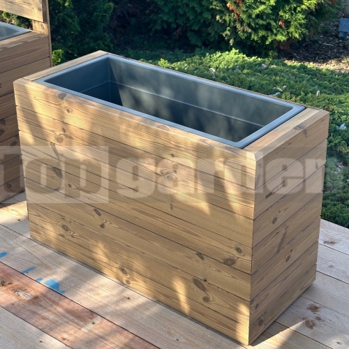 Dřevěný květináč Pinus XL