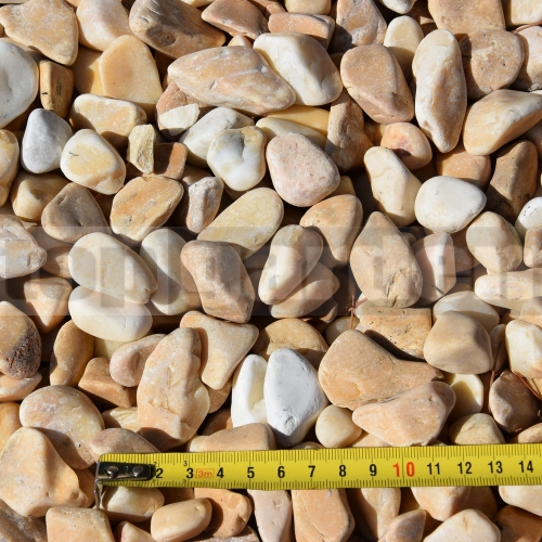 Giallo Siena kamenné okruhliaky 15 - 25 mm