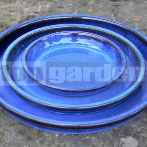 Glazovaná podmiska Blue 47 cm