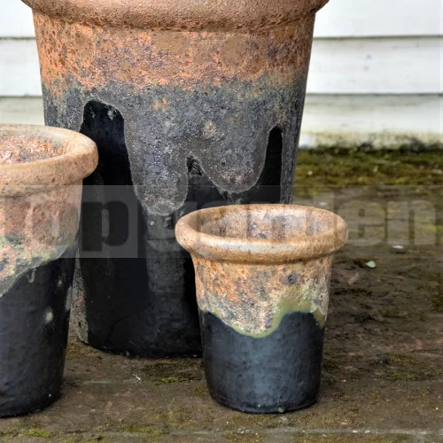 Glazovaný kvetináč Ares Angkor Shiney Black 21 cm Glazovaný kvetináč Ares Angkor Shiney Black 21 cm