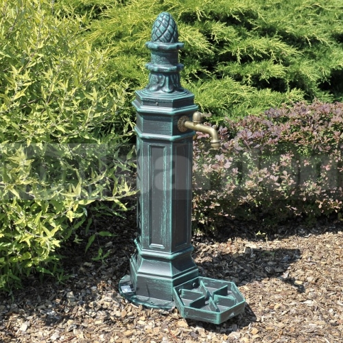 Hydrant antik zelená