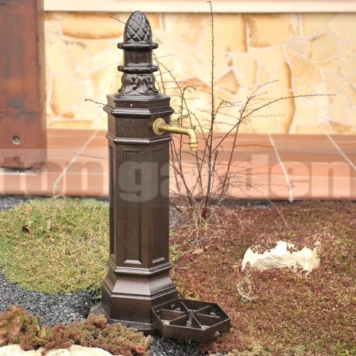 Zahradní vodovodní sloupek ROMA hammer bronz