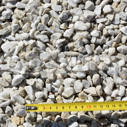 Kameň Bianco Carrara drť 8-16mm 25kg