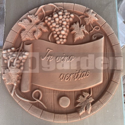 Keramický reliéf 17 - Vinný motiv