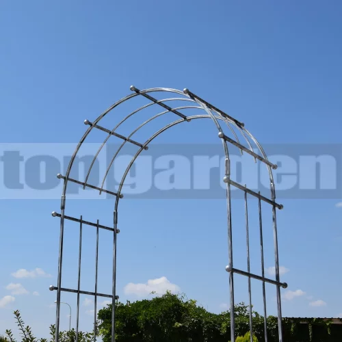 Kovová pergola strieborná Kovová pergola strieborná