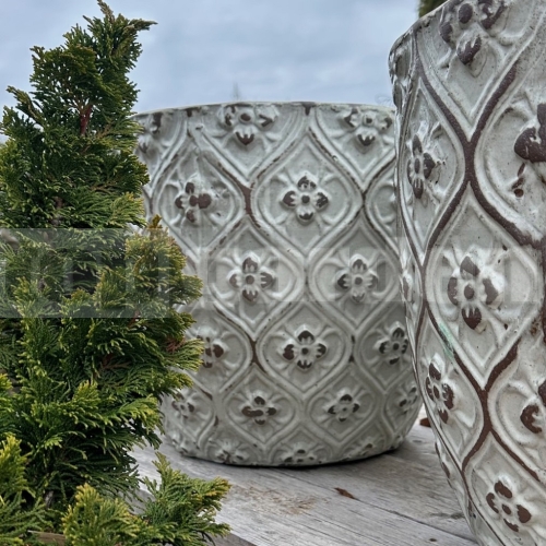 Květináč Hekaté Tuscany Ivory 48 cm Květináč Hekaté Tuscany Ivory 48 cm