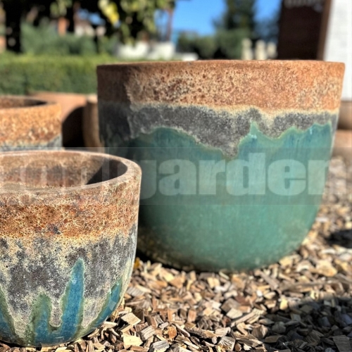 Květináč Juno Angkor Marble Green 55 cm Květináč Juno Angkor Marble Green 55 cm