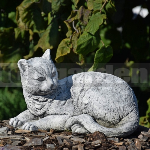 Fekvő macska beton szobor ba 157