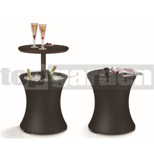 Multifunkciós asztal Cool Bar Rattan Barna
