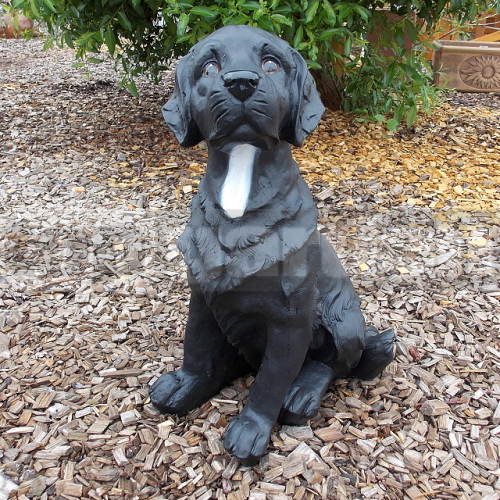 Fekete kutya szobor A633