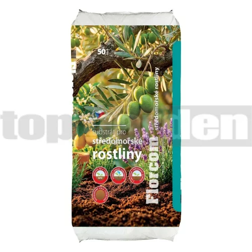 Substrát pre stredomorské rastliny 50L Florcom