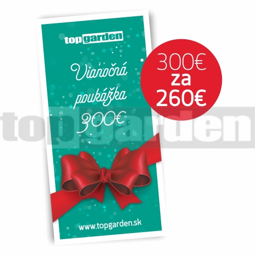 Vianočná darčeková poukážka 300 €
