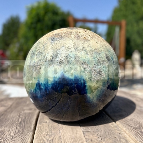 Dekoračná guľa do záhrady 40 cm Angkor Marble Green