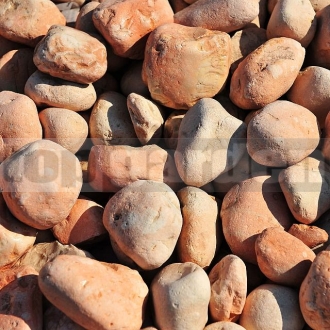 Kameň Rosa Corallo okruhliaky 40-60mm 25kg